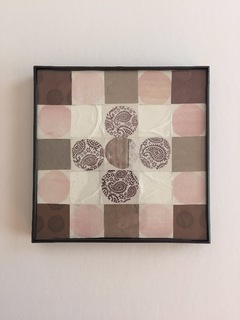 Pink and Brown Mini Quilt