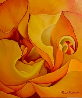 “Red-Tipped Yellow  Rose”